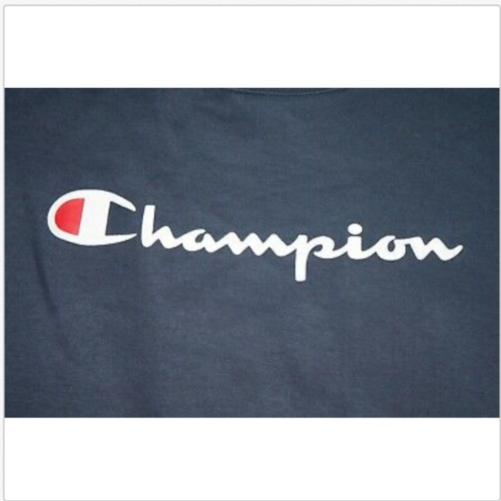 Champion Long Sleeve Spell Out Crewneck Sweatshirt - Picture 4 of 7